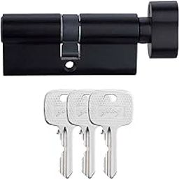 Godrej Pin Cylinder | Incrust Pin Cylinder | Suitable for Main & interconnecting Doors | 1CK 70mm | Matte Black Finish | Door Thickness Upto 50mm | 3 Keys | 5 Years Warranty-image-40