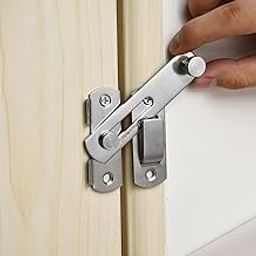 Stainless Steel Gate Latch, Heavy Duty Door Holder Flip Safety Bolt, Sliding Bar Lock for Doors With Screws (4 PCS)-image-58