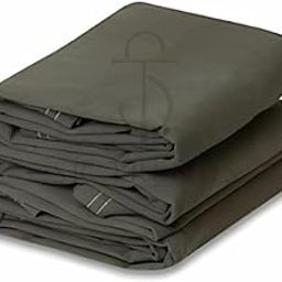 SR TRENDS™ Heavy Duty Tarpaulin 700GSM Canvas - Commercial Canvas TIRPAL Waterproof- 100% Waterproof Resistance Military Grade- UV Resistant TARP, RUSTPROOF Reinforced Eyelets (Grey, 6 x 6 FT)-7