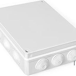 Iron Forge Cable Outdoor Electrical Junction Box - 10.2 x 8 x 3.2 Inch Dustproof Waterproof Electrical Box for Outdoor - Universal Durable Electrical Project Enclosure Box-image-75