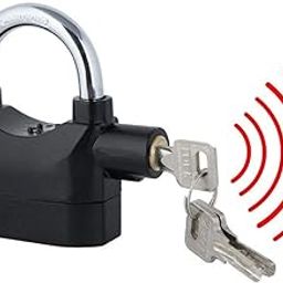 Touch Siren Motion Sensor Alarm Lock Electronic Touch Siren Alarm Lock for Home Bike Shop Garage Padlock with Smart Motion Sensor Home Office Door and Bikes (Pack of 1)-image-98