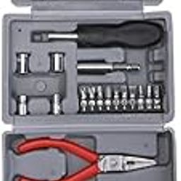 SYGA 24 Pcs Household Multi-Function Tool Box Hardware Combination Tool kit with Storage Tool Box-image-74
