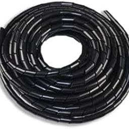 GLOBOMOTIVE PE Spiral Cable Sleeve– Spiral Zip Wrap, Hider & Concealer for Desktop PC, TV, Office, Home Theater, Cable Management, Cord Organizer, Wire Cover | 25 Meter, Black (3 MM)-image-10