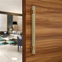LAPO 24 inch Square Stainless Steel Door Handle for Main Door/Glass Door Pull Push Handle/Main Door Handle for All Door Antique Gold Finish | 3 Years Warranty-image-64