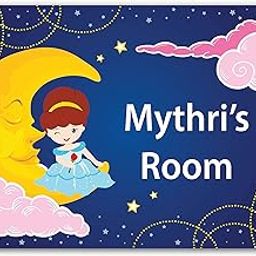 SIGNOOGLE® Customised Kids Room Name Plate For Wall Door Home Decor Printed Acrylic (l x h 6 x 8) Inch.) Multicolored-picture-10