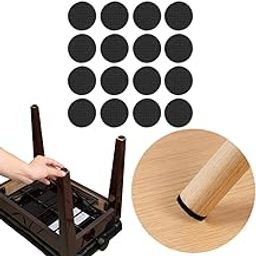 Chair Leg Floor Protector, Fapiwen Round Non Slip Furniture Pads, Self Adhesive Furniture Feet Pads Anti Scratches Reduce Noise Chair Pads for Hardwood Floors Protectors (25 * 6mm/16pcs)-18