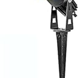 LED Garden Spike Light, 5 Watt, IP65 Water Resistant, 180° Adjustable Black Aluminium Body, Warm White-image-11