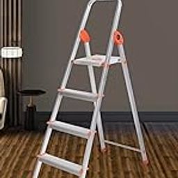Metalgrid Aluminium 3Ft - 3 Steps | Folding Ladder for Home Use, Light Duty, Rust-Free | Lightweight Extension Compact Ladder with Safety Lock Non-Slip Feet Portable Attic-image-39