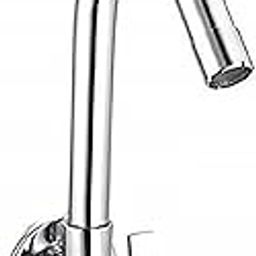 Jagger SOFT Wall mounted Sink taps for Kitchen and Bathroom 360 Degree Rotating Kitchen Sink tap Brass Tap Chrome Finish Full Brass tap for Kitchen Sink taps (with WALL FLANGE and TEFLON TAPE)-image-35