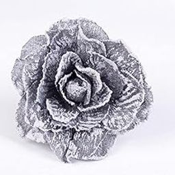 STYLEHEAVEN Seersucker Flower Magnetic Decorative Curtain Drapes Tiebacks Grey|Home & Garden|Window Treatments & Hardware|Window Treatment Hardware-image-2