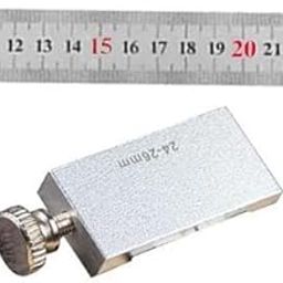 SAZ DEKOR® Stainless Steel Ruler with Scriber Block 2 in 1 for Woodworking Engineering Block 30cm Ruler-1