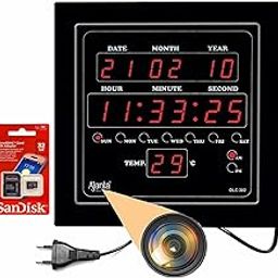 Zinzo New Smart Digital WiFi Spy Camera Clock, Premium HD Wide Angle Live Streaming Hidden Camera, Motion Detection for Longer Hours,Wireless WiFi Home Security Camera.(32GB SD Card Free)-image-54