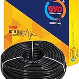 GVD PVC & FR Insulated 2 Core Flexible Copper Wires & Cables for Home & Domestic Industrial Electric Wiring, Electric Wire (Black) (45 MTR, 0.75 SQMM)-image-78