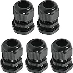 Fielect PG19 Waterproof Adjustable Cable Joints Cable Connector Black Tone 10Pcs-image-60