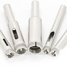 UPTODATETOOLS Diamond Hole Saw Set of 5, Glass Hole Saw Drill Bit Kit Suitable for Ceramic Glass Tile Porcelain Marble (5mm-12mm)-image-53