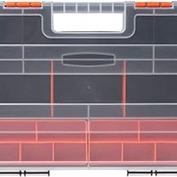 LASALE Plastic Screw Storage Box for Work Tools- Stackable Multi-Utility Tool Organizer Box & Durable Storage with Compartments for Tools (Empty) (Style-1)-picture-23