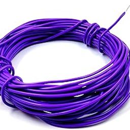 INVENTO 30mtr 20 AWG 0.5 sq.mm 1.5A Tinned Copper PVC Wire Flexible Violet Cable 1.7mm Dia High Temperature for DIY-image-16