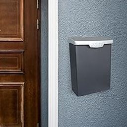 The Style Sutra Drop Box with Lock Letter Box Wall Mounted Mailbox for Gate Porch Decoration Gray-image-12