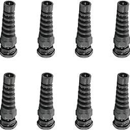 12Pcs Waterproof PG9 Cable Gland Plastic Cable Glands Joints Adjustable Connector Black for 4-8mm Dia Cable,Aicosineg-image-51