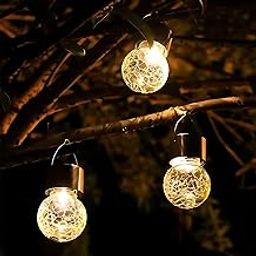 Solar Hanging Wishing Bottle Small Light – Elegant Crackle Glass LED Lantern for Outdoor Decor-image-69