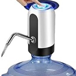 Automatic Water Dispenser Pump Automatic Wireless Water Can Dispenser Pump for 20 Litre Bottle Water Can Stand Jar Dispenser for Home Office Camping Parties - White-picture-28