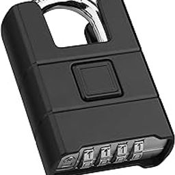 Heavy Duty Combination Padlock [Wrapped Beam], Diyife® Large Outdoor Waterproof Padlock, 8mm Thickened Shackle, One-Touch Unlocking, Hidden Password for Locker, Home, School, Garage, Gate, Garden-image-29
