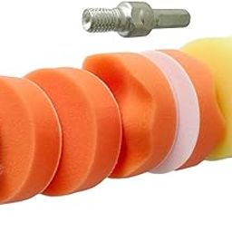 Inditrust Multi type Car Polishing Pads Sponge and Waxing Buffing Woolen Polishing Pads 3inch (10pcs, foam, 3inch)-picture-20