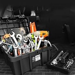 Tool Box Lightweight Strong Hardware Organizer for Warehouse Household Trunk 41cmx33cmx27.5cm| Home Décor | Kitchen Tools-image-51