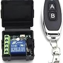 Imaashi 12V DC 1-Channel RF Wireless Transmitter & Receiver Relay Set – Remote Control Switch for Automation and DIY Projects-image-84