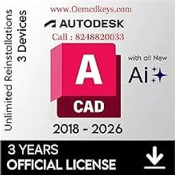 AutoCAD (Latest 2026 Edition with Ai) 3-Years Subscription NEW 100% Genuine ( 3 Devices) (For Windows, MacOS, Android, iOS, M1, M2, M3, M4) (INCLUDES 24+ Specialized Toolsets, architecture, engineering, Agriculture & more.)-12