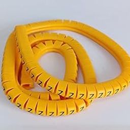 Secure Fire PVC Ferrules (Alphabet A-Z Cable) 6 mm Yellow Flexible PVC Cable Marker Labels Tags Tube Sleeve Wire-image-2