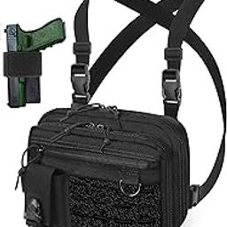 DegeTMVe Conceal Carry Sling Bag Tactical Vest Rig Pack Chest Backpack Admin Pouch IFAK Tool Holde-image-16