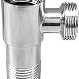 Aitchcy Brass Tee Connector | 15mm (1/2"BSP) Inner & Outer Thread | Polished CP Finish | Multi-Functional 3-Way Pipe Fitting for Water Supply with Teflone Tape-0