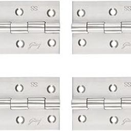 Godrej Door Fitting I Door Hinge for Main Door, Windows, Bathroom of Home, Office, Hotel I Kabja for Door | 5 Inches Thickness Upto 2.5 mm | Premium Look | Satin Finish| Set of 4| (SKU-4366)-30