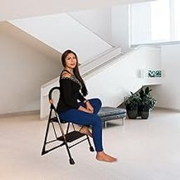 Parasnath Black Diamond Ladder 2 Step Heavy Folding Step Ladder with Wide Step 2.7 FT Ladder Made in India-11