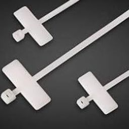 SYLIX ® Cable Nylon Tie Label Strap Strip with Marking Tag 4 Inch, White -100 Pieces-17