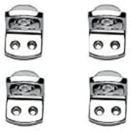 4ever L Shape Right Angle Glass Panel Shelf Clamp Holder Bracket Support Clip (Material :Zinc Alloy) (Double Shelf Button, Pack of 10)-image-43