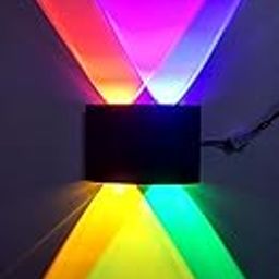 SHETRA - 2 Way UP-Down Wall Elevation Outddor Wall LAMP with Waterproof Driver (2+2 Curve Multi Colour)-image-2