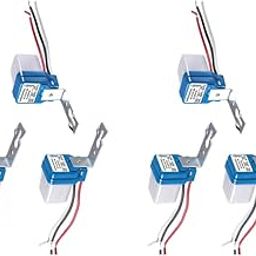 Serplex® 10PCS Photocell Switch AC 220V 10A Automatic Dusk-to-Dawn Photoswitch Auto On Off Light Sensor Control for Pathway Porch Stair Home Lighting-82