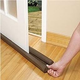 RENARSH Dreamworld Under Door Twin Draft Fabric Guard Cover Stop Light Dust Cool Air Escape Protector (Brown, 88 X 11.5 X 3.2 Cm)-16