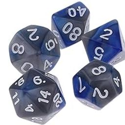 ATORSE Toy 7 Pieces Polyhedral Dices for Dungeons and Dragons TRPG Game - Blue Gray-Toys & Hobbies-Games-Role Playing Games-Dungeons & Dragons-Accessories & Dice-image-65