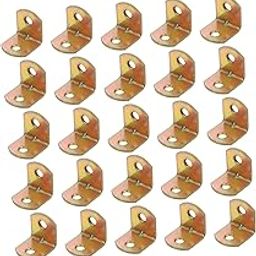 FUNOMOCYA 90-Degree Iron Corner Brackets 50pcs Triangle Shelf Brackets for Corner Cabinet-image-6