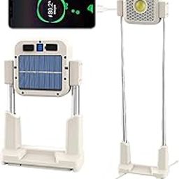 AMPLIN Professional Solar Work Lights, 10000LM High Brightness, Adjustable Height up to 165.5cm, Rechargeable via Solar Power, Ideal for Outdoor Camping, Car Repair Other Scenarios-11