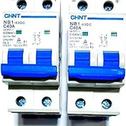 Green Tribe DC MCB 500V 40A Chint | Durable Circuit Breaker for Solar Systems | Compact, Reliable & Safe | High Performance | Pack of 1-16