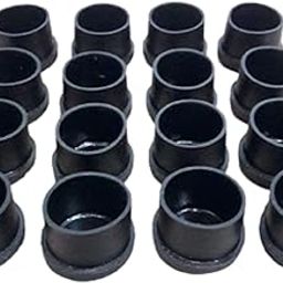 Round Rubber End Cap Bush Feet Pads Leg Tip of 19 mm Inner Diameter (16 PC) Floor Protector for Furniture Leg Outer Diameter 19 mm or 0.75 Inch-image-71