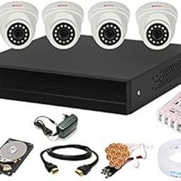 CP PLUS Wired 4 Channel HD DVR 1080p, Indoor Camera 2.4 MP 4Pcs, 1 TB Hard Disk Full Combo Set-22