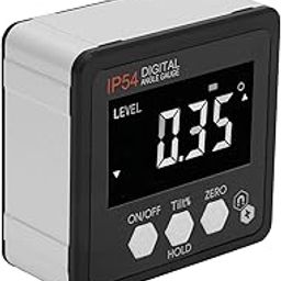 Digital Angle Finder, Angle Finder Tool Digital Protractor Protractor Inclinometer Angle Cube Level Box 4x90 Degree IP54 LCD for Woodworking,Table Saw,Construction-image-7