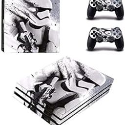 Khushi Decor Star War White Pro 3m Skin Sticker Cover for Ps4 Pro Console and 2 Controllers Stickers for Video Game-image-88