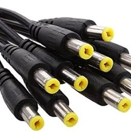 Enakshi® 10 Pieces 12V 5.5x2.1mm Male DC Power Socket Jack Connector Cable Plug Wire|Consumer Electronics | Home Surveillance | Cables Adapters & Connectors-picture-1