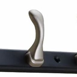 Zinc 6 Pin Hook Cloth Hanger Door Wall Hooks Rail for Hanging Clothes, Bathroom Cloth Hooks Hanger Door Wall Bedroom Bathroom Robe Hook (Pack of 1, Silver and Black)-11